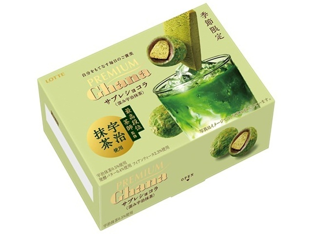 Lotte Ghana Sable Chocolate Uji Matcha