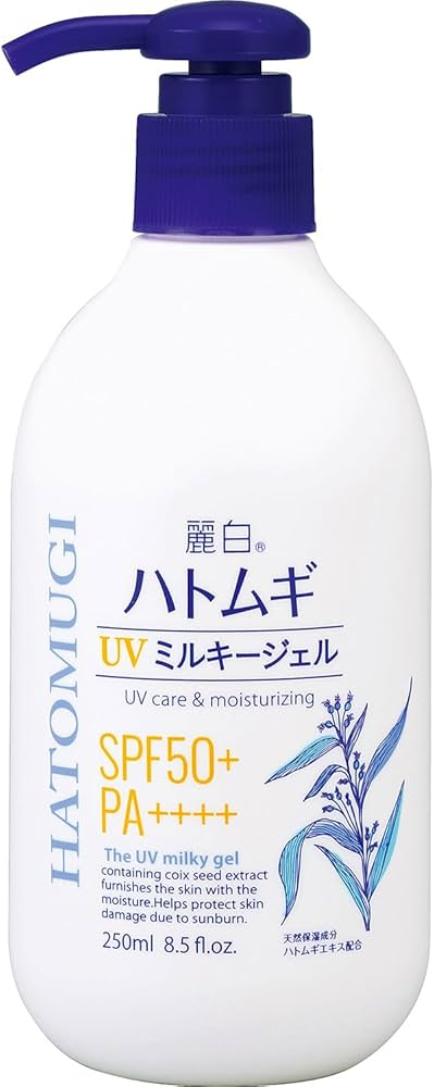 Reihaku Hatomugi UV Milky Gel SPF50+ PA++++ (Pump Type) 250ml