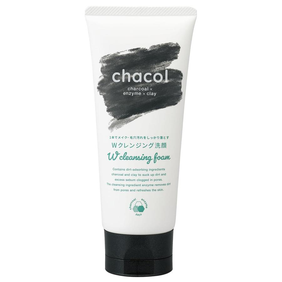 Chacol Charcoal & Enzyme Double Cleansing Facial Washing Foam 130g