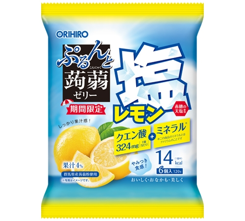 Prune Konjac Jelly Pouch Salted Lemon  20g x 6pcs