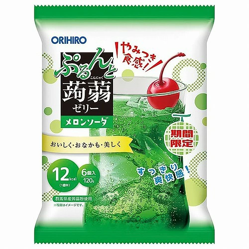 Prune Konjac Jelly Pouch Melon Soda 20g × 6pcs