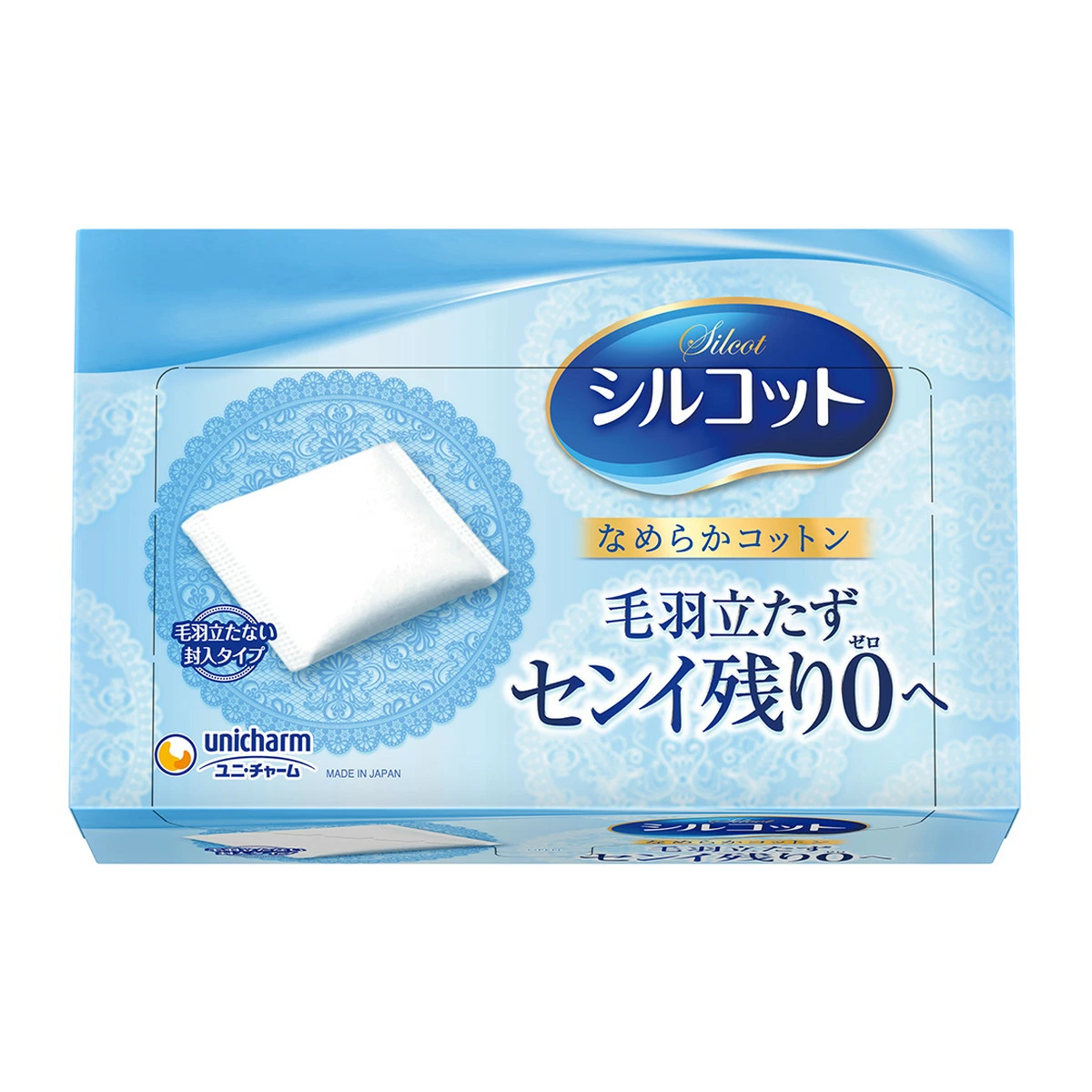 Unicharm Silk Cott 82 Pieces Smooth Cotton for Cosmetic